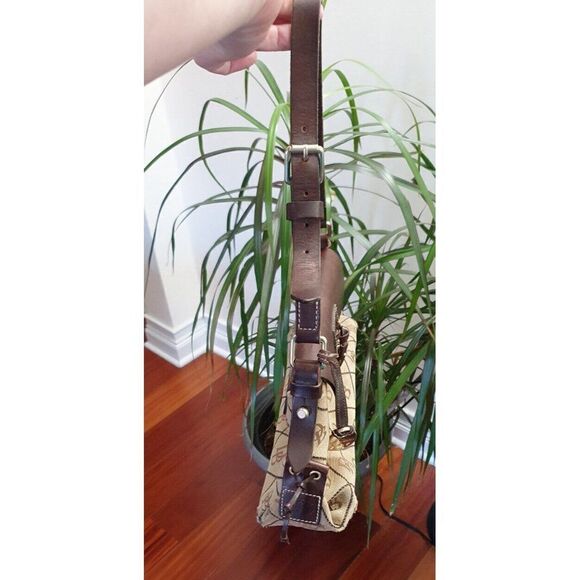 Dooney and Bourke Vintage Canvas and Leather Logo Bag - Picture 6 of 14